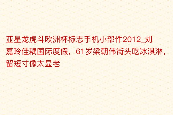 亚星龙虎斗欧洲杯标志手机小部件2012_刘嘉玲佳耦国际度假，61岁梁朝伟街头吃冰淇淋，留短寸像太显老